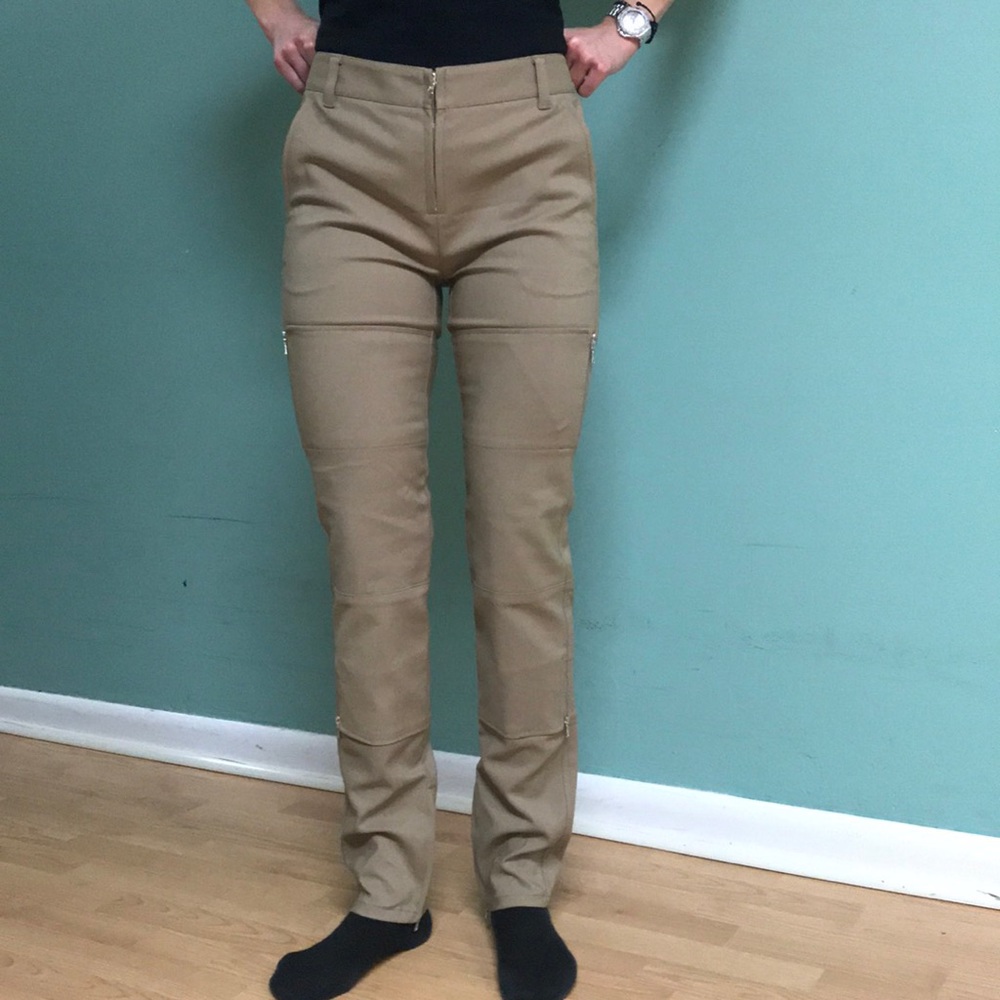 Phillip Lim multi-zipper khaki dress pants